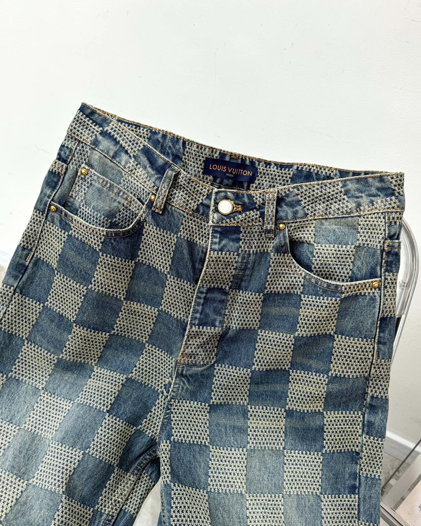 LV Plaid jeans 1825022820