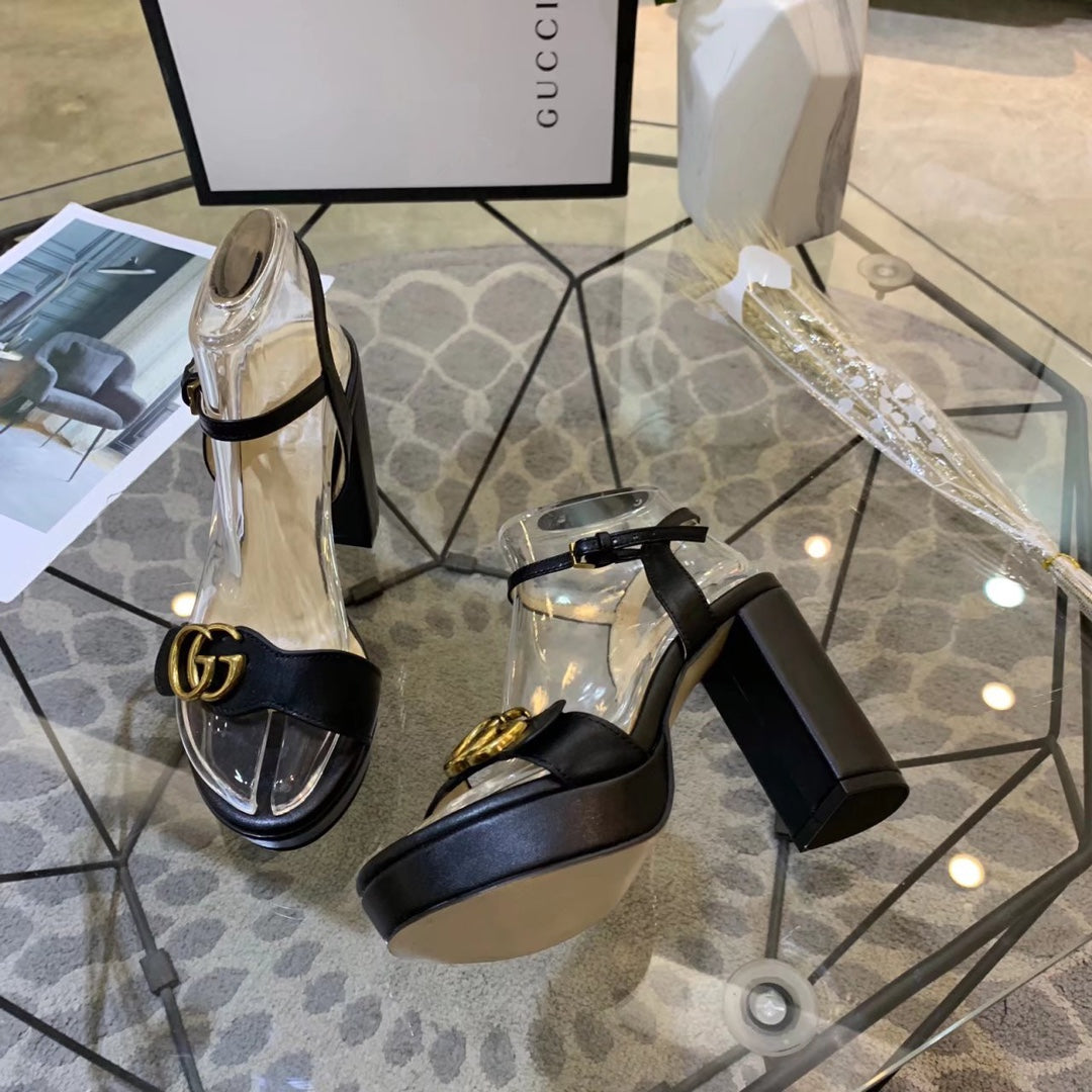 Versatile G buckle high-heeled sandals 1824061301