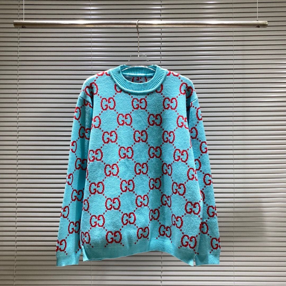 Autumn and winter new three-dimensional letter embroidery round neck sweater men's and women's loose casual tops S12