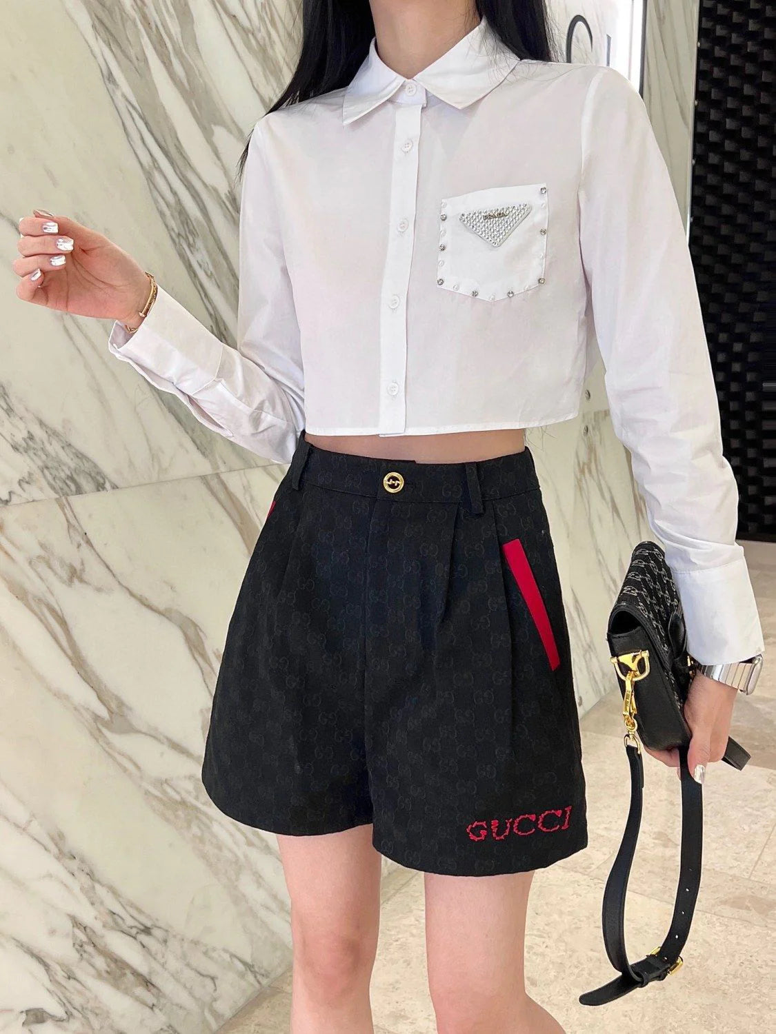 New Letter Jacquard Shorts Versatile Fashion 1024031817