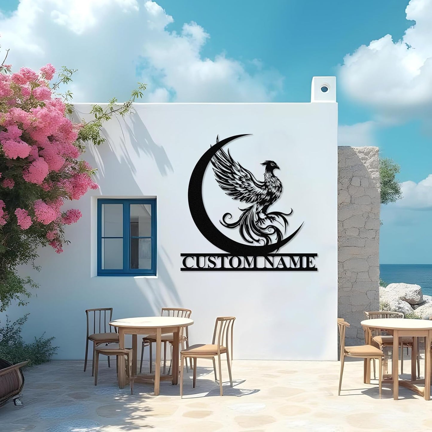 Custom Dragon Metal Sign Personalized Name Wall Art for Indoor Outdoor Decor Fantasy Gift