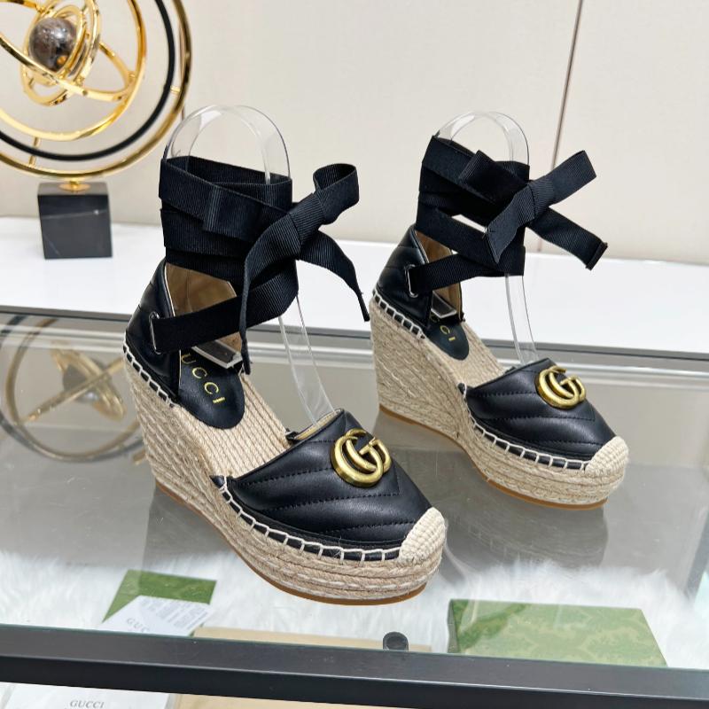 New Black Leather G Logo women's shoes XC052024011104