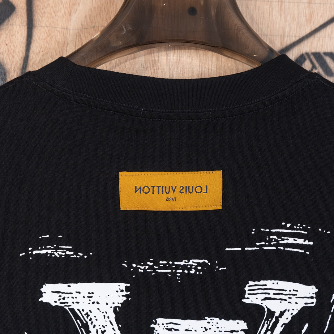 LV Front and back letter print T-shirt 1824103105