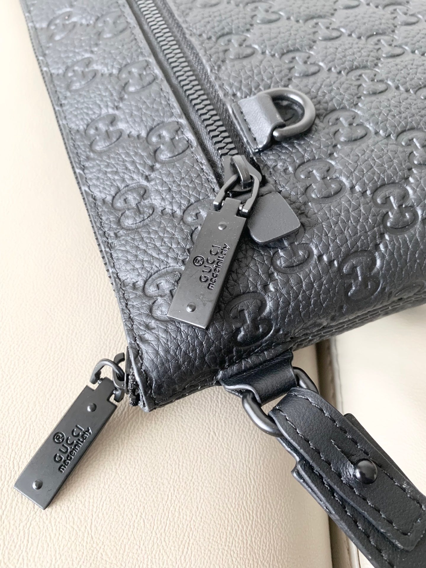 GG Leather embossing clutch bag 1825042909