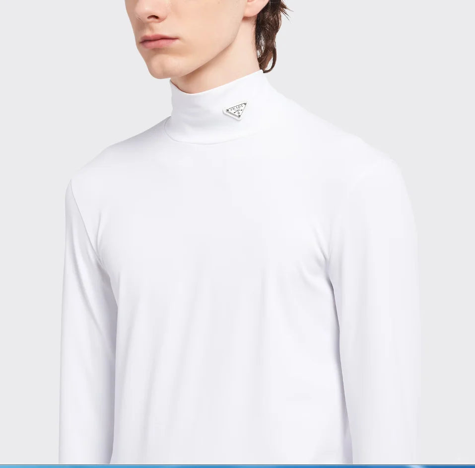 Unisex fashion and versatile high neck base shirt 1024080503