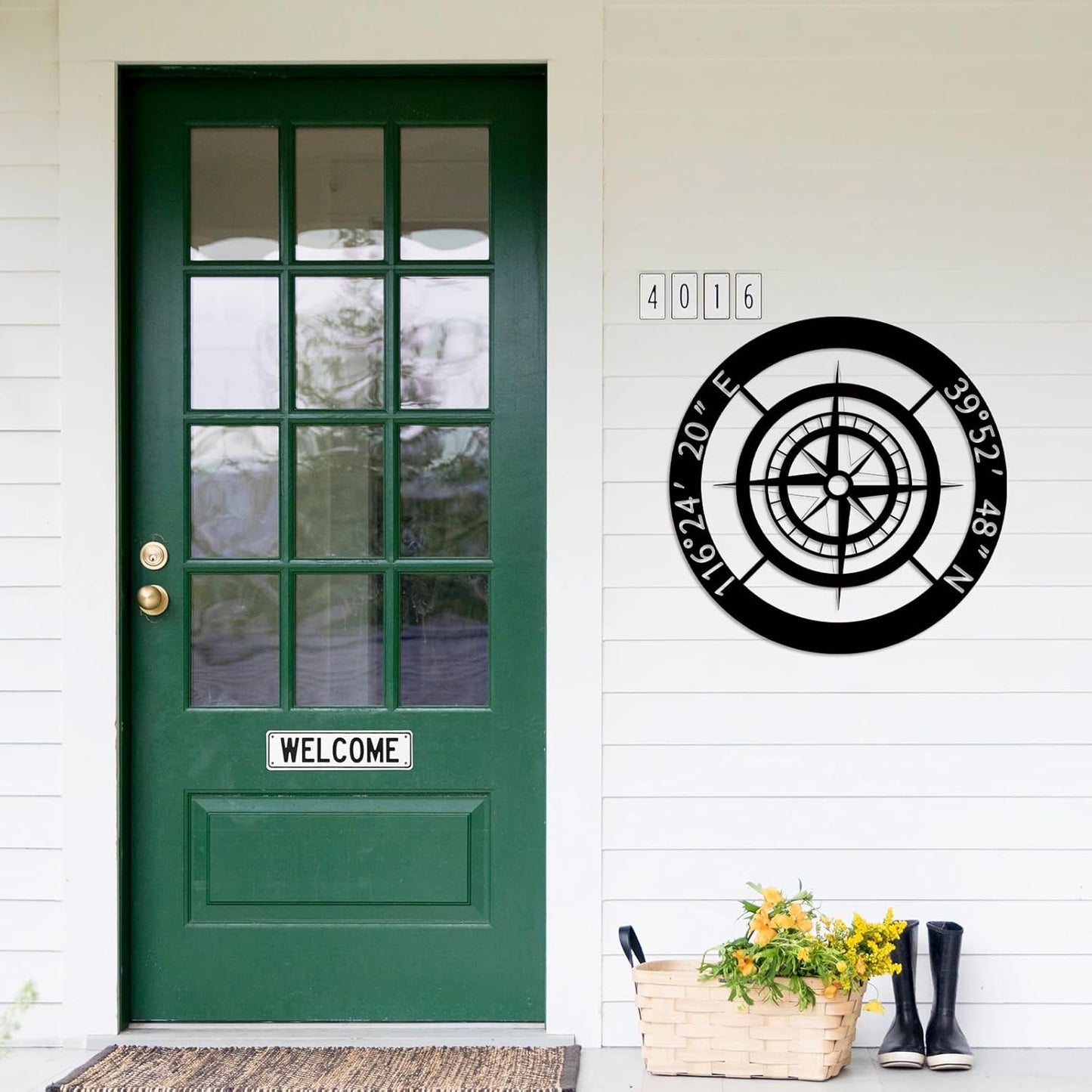 Custom Antler Metal Cabin Sign Personalized Last Name Sign Outdoor Hunter Decor Gift