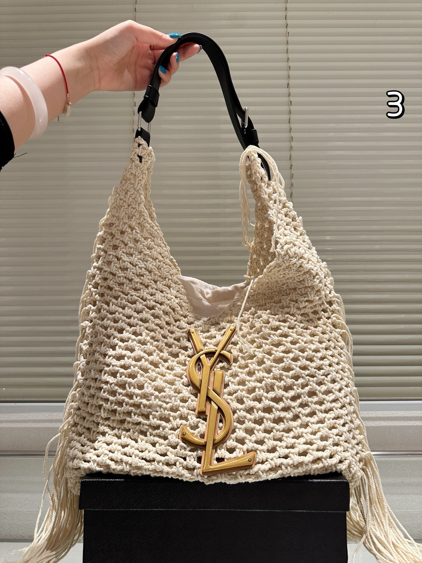 YSL Woven tote 1825040811