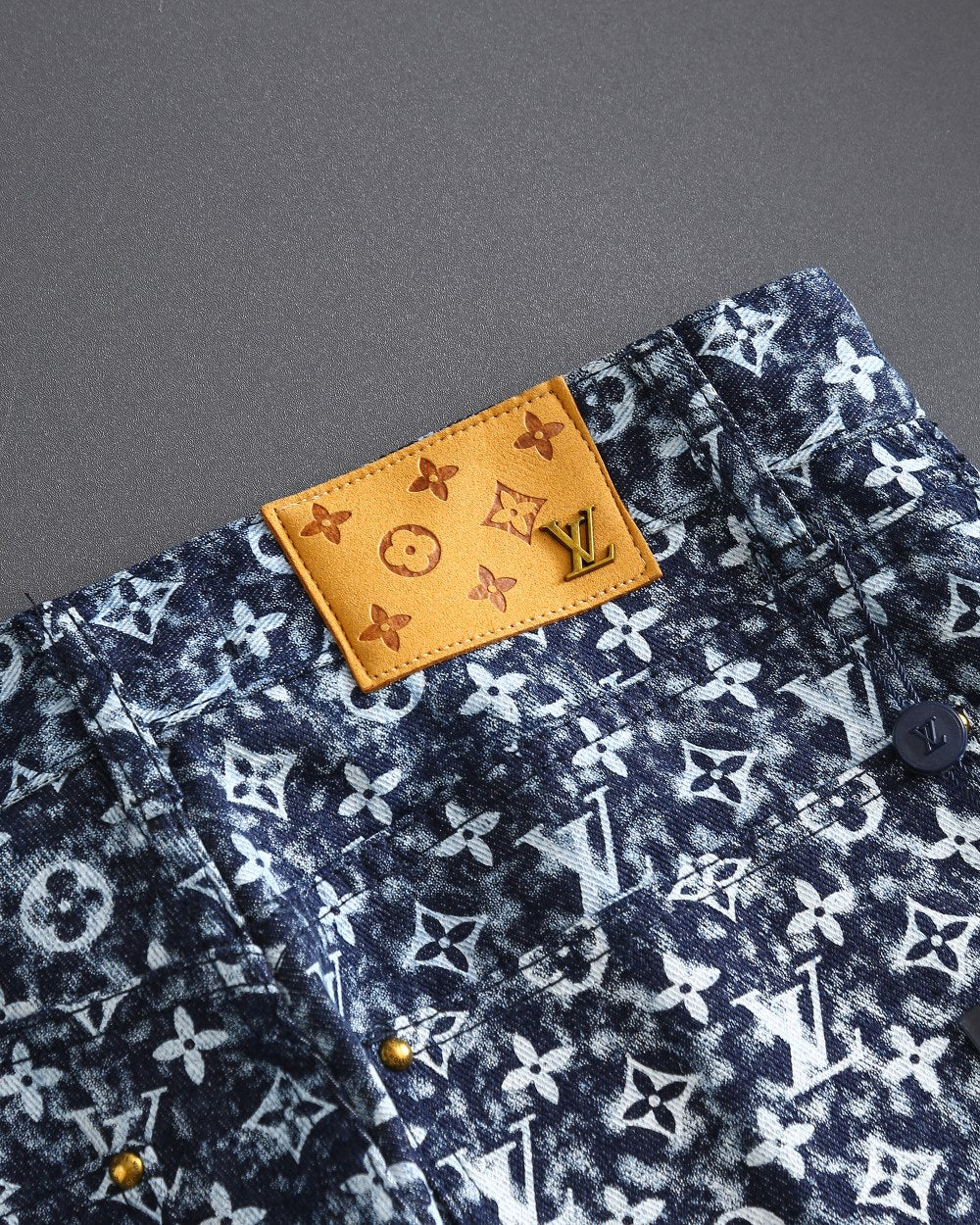 all over print jacquard jeans XC0823102304
