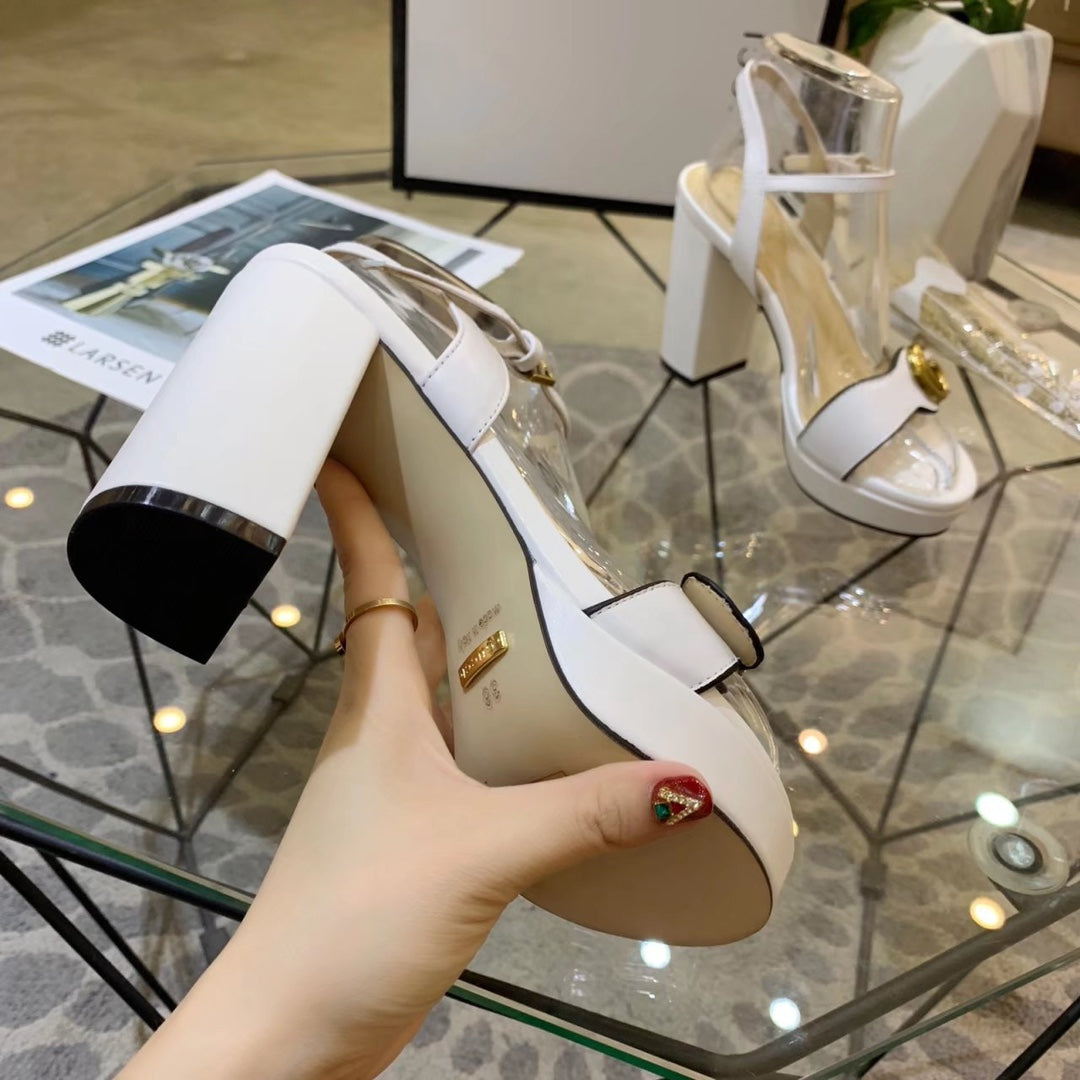 Versatile G buckle high-heeled sandals 1824061301