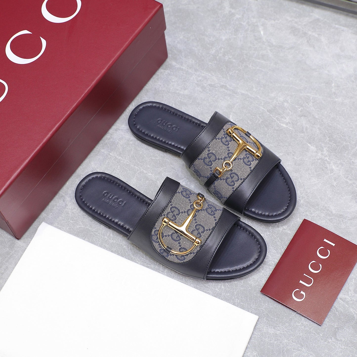 GG 25ss D-shaped chain buckle slippers 1825042512