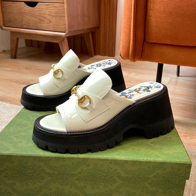 G Horsebit platform slippers 1824061307