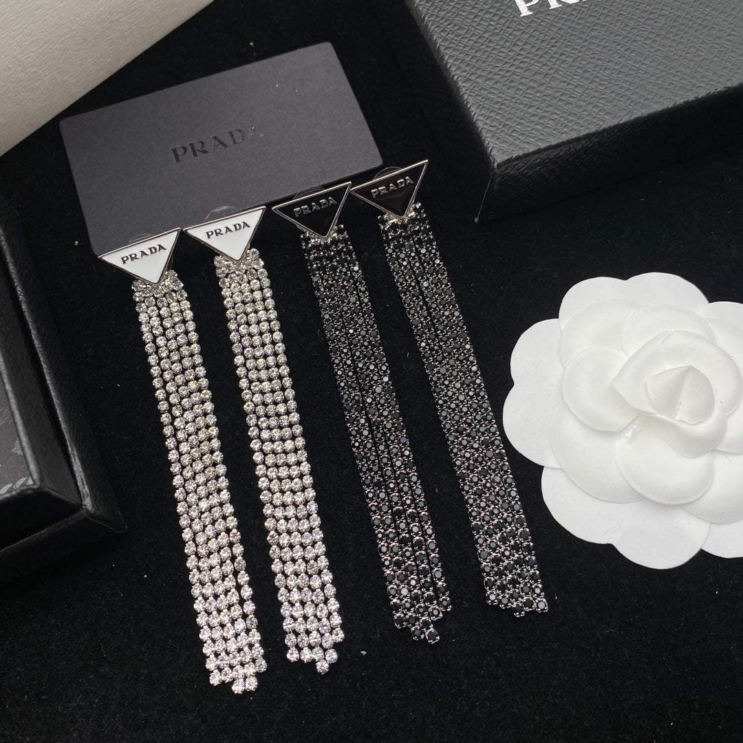 New versatile diamond tassel personalized earrings 1023122821