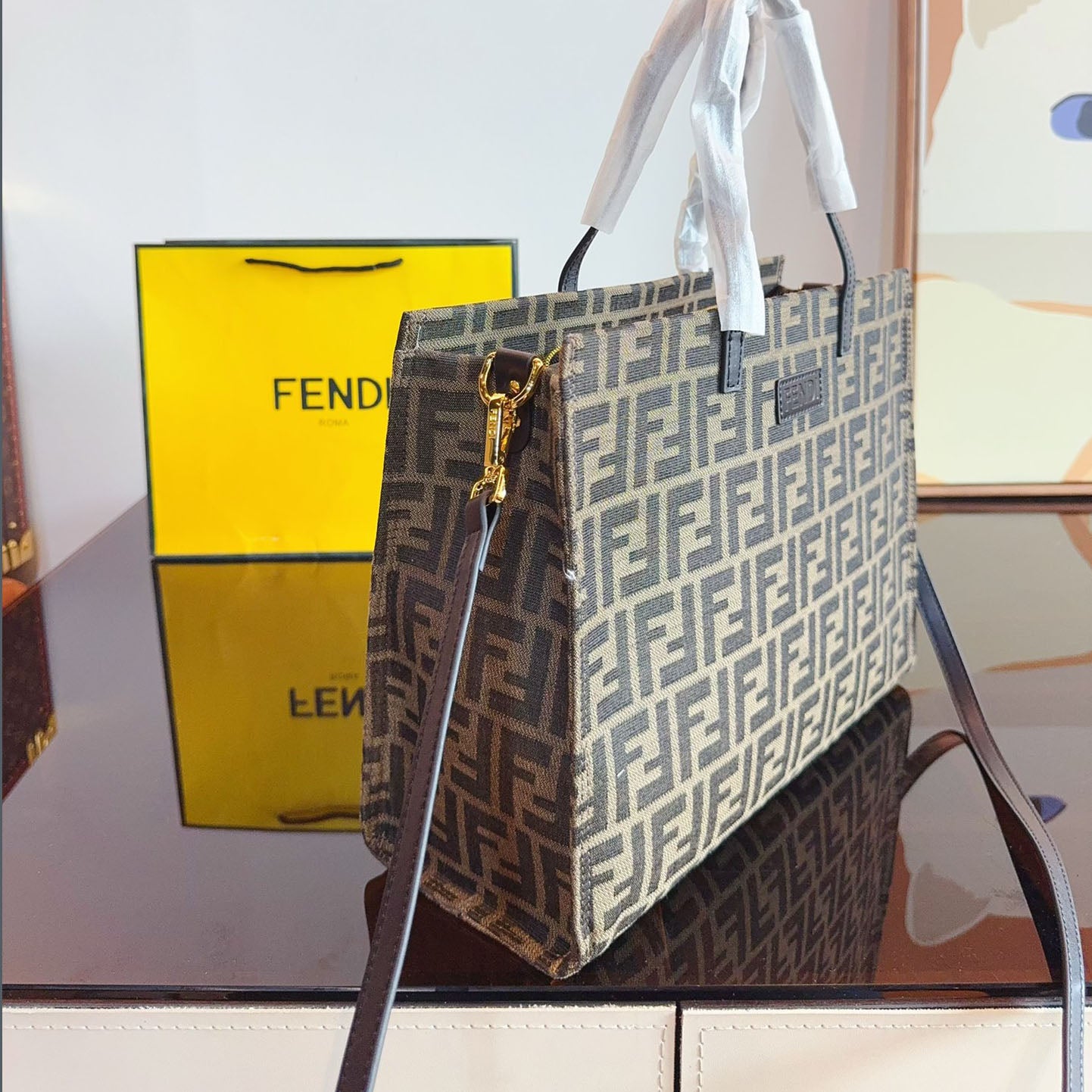 FD classic color tote bag XC24092515