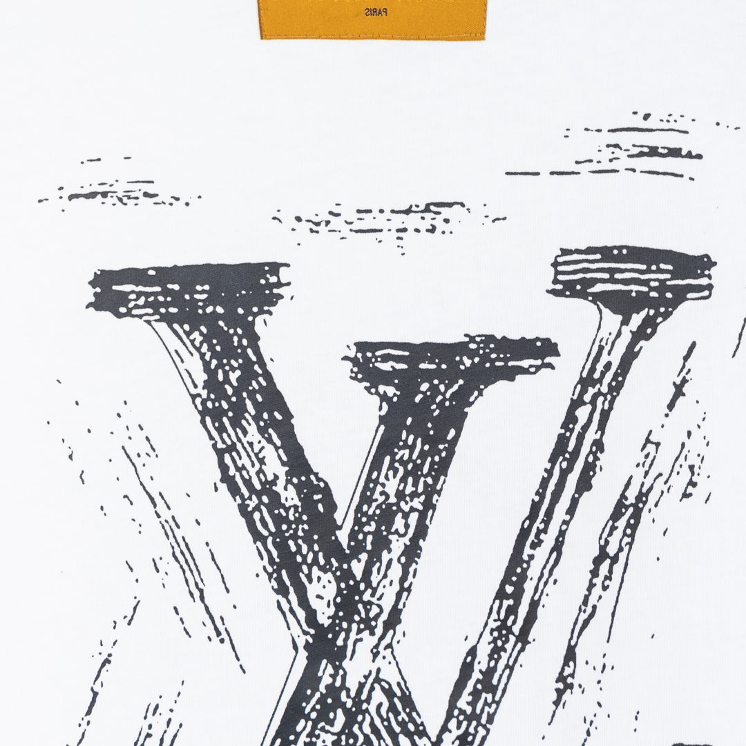 LV Front and back letter print T-shirt 1824103105