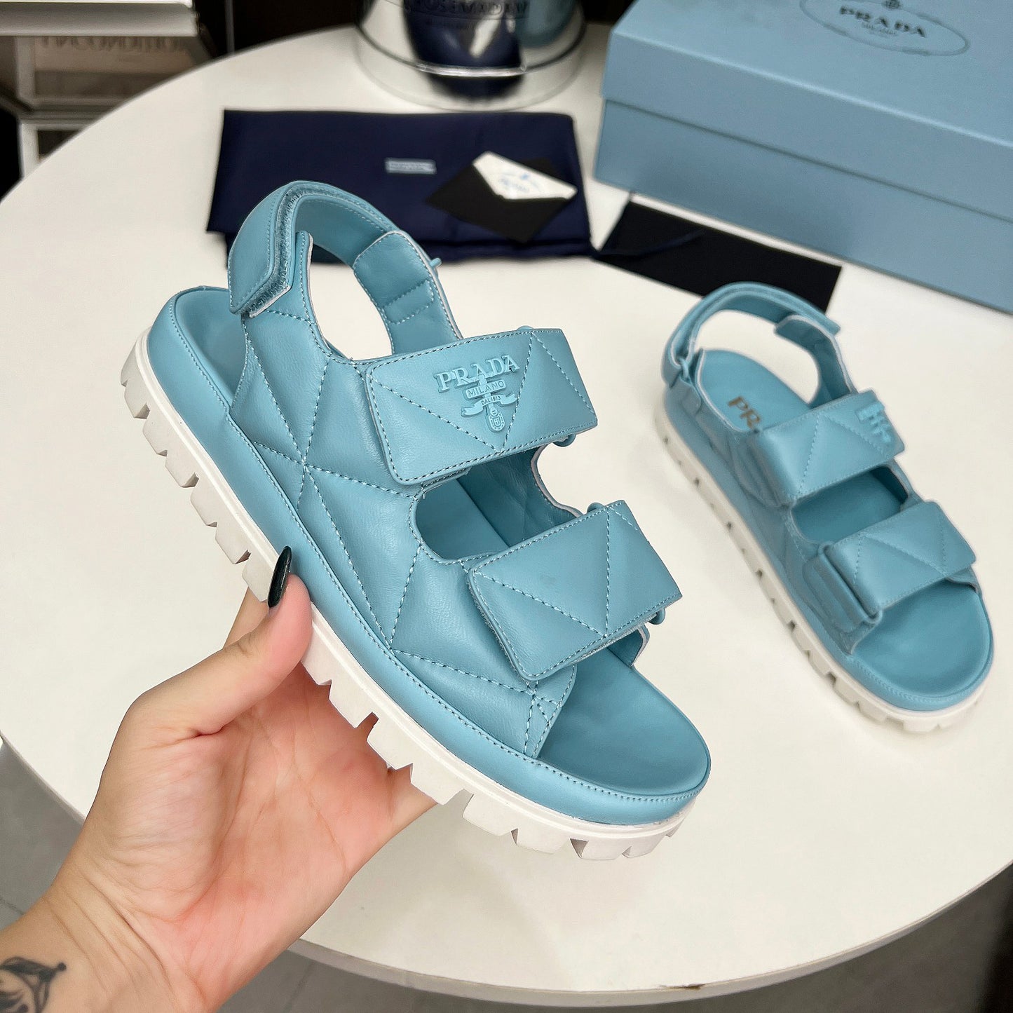 Spring And Summer New Women's Shoes Leather Soft Bottom Muffin Sandals Velcro 1024030828