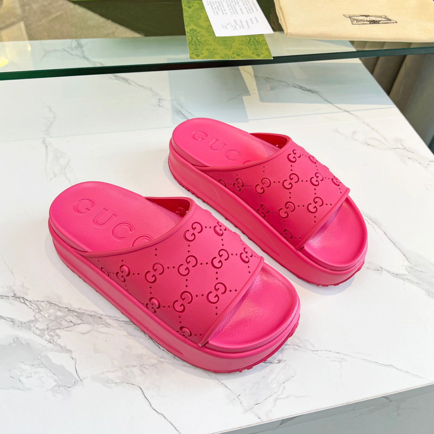 G logo ice cream platform slippers XC16061203