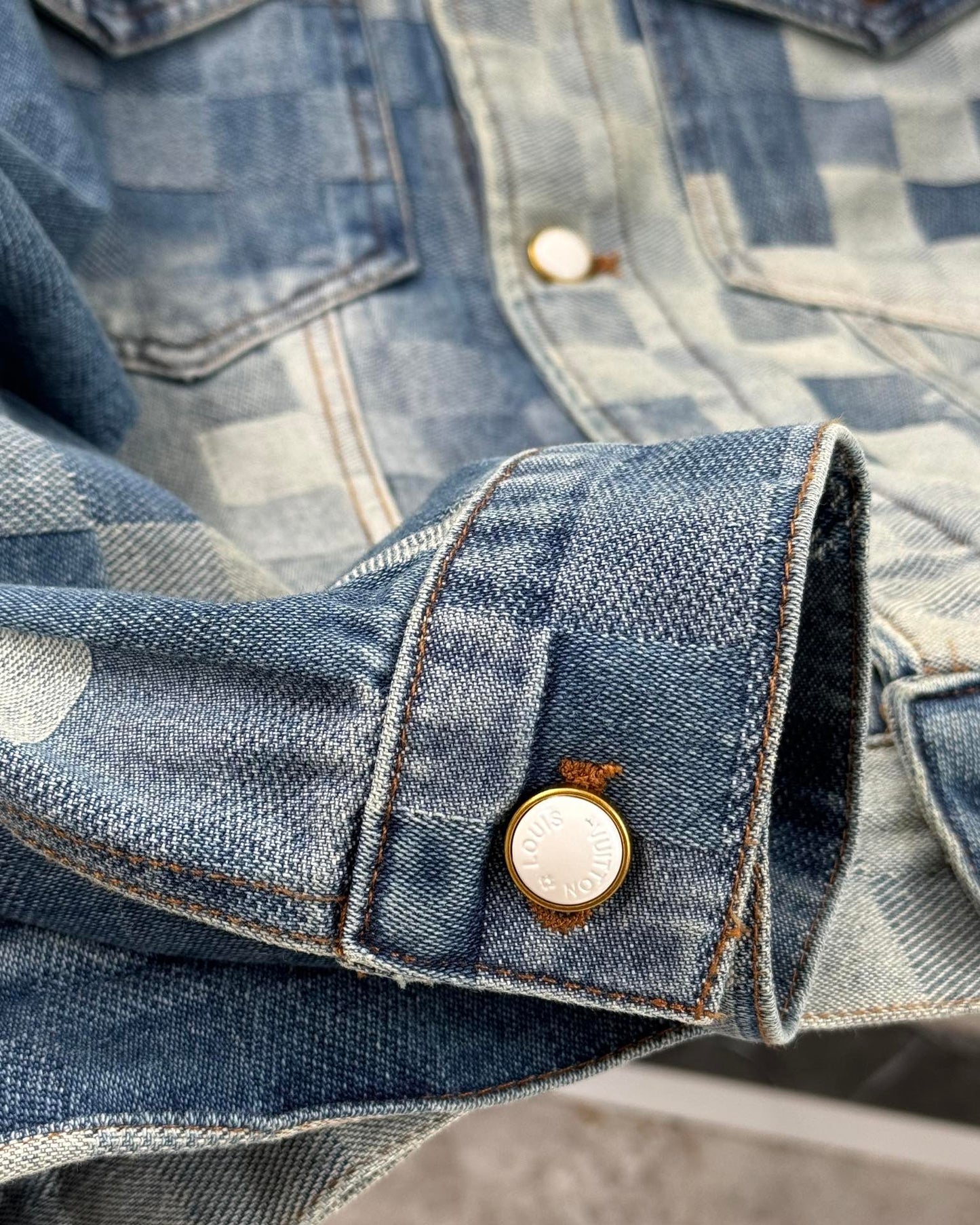 LV Plaid denim jacket 1825022821