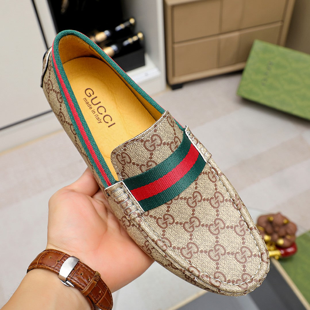 Trendy classic printed men's casual loafers 1024040112