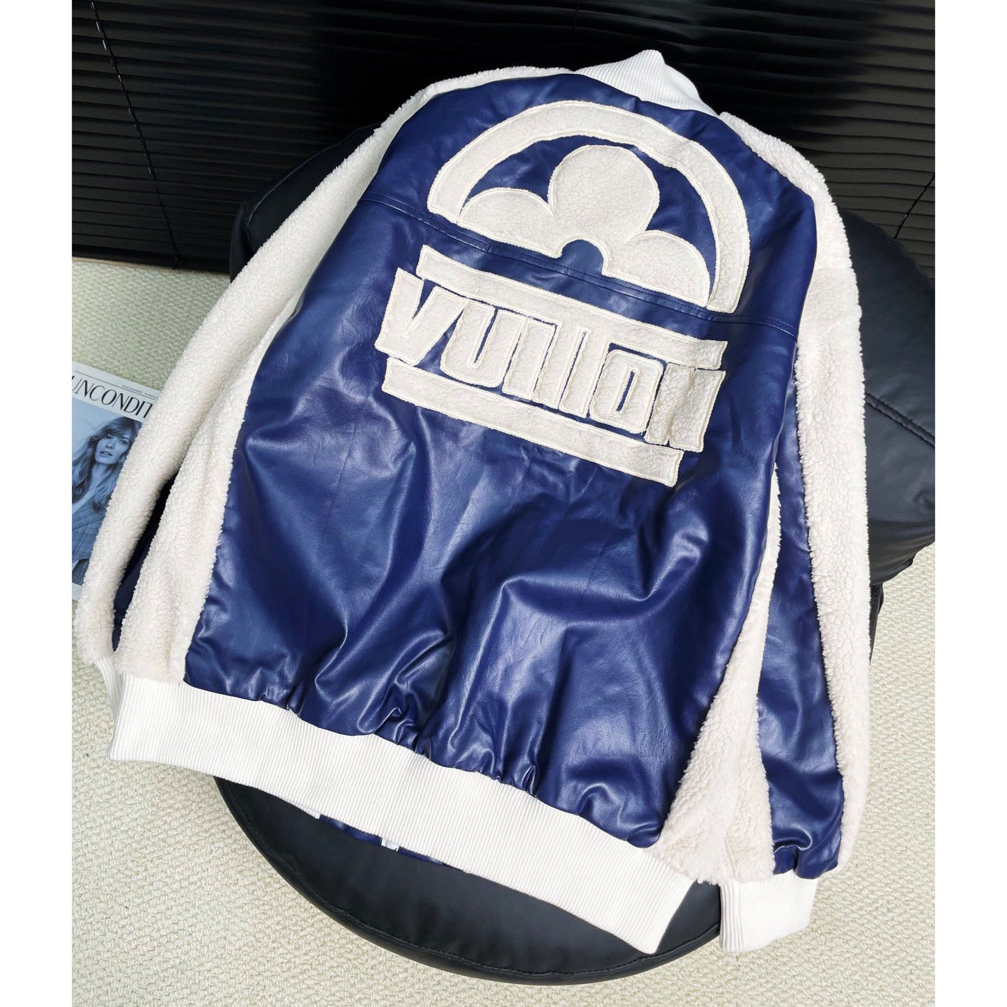 L Wool and leather jacket 1824091803