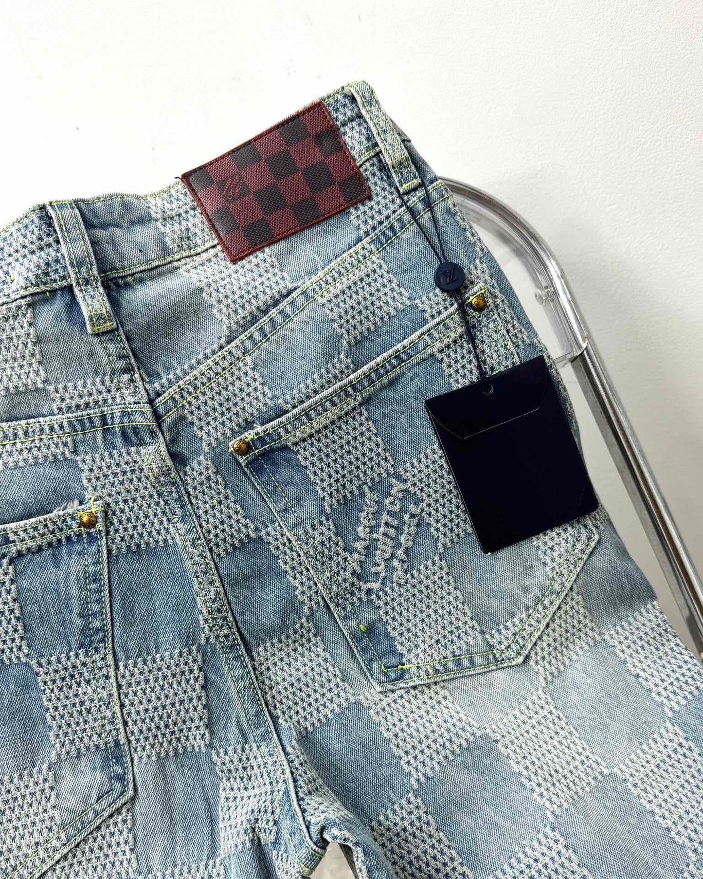 LV Plaid jeans 1825022820