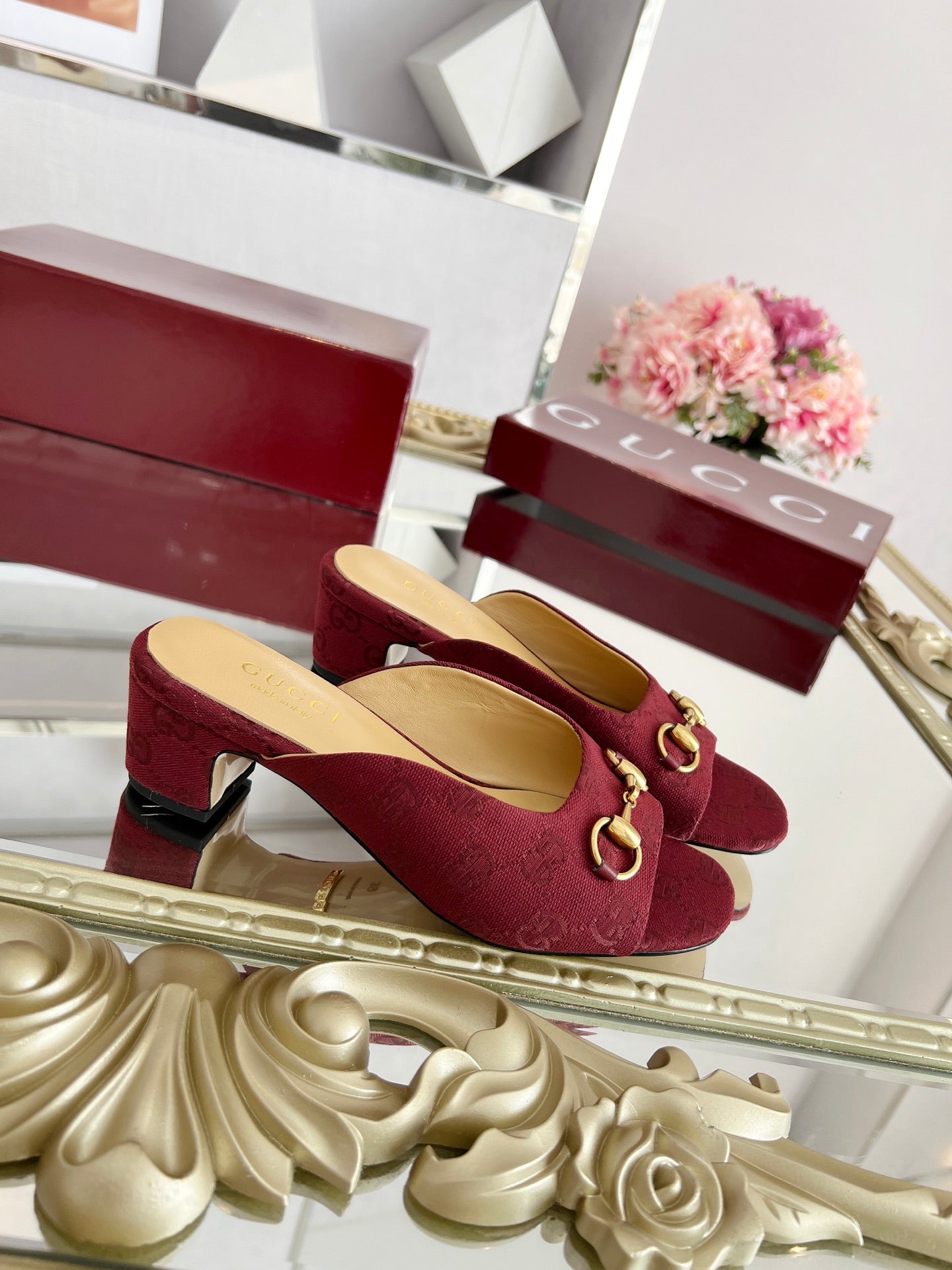 GG Chunky heel slippers 1825061302
