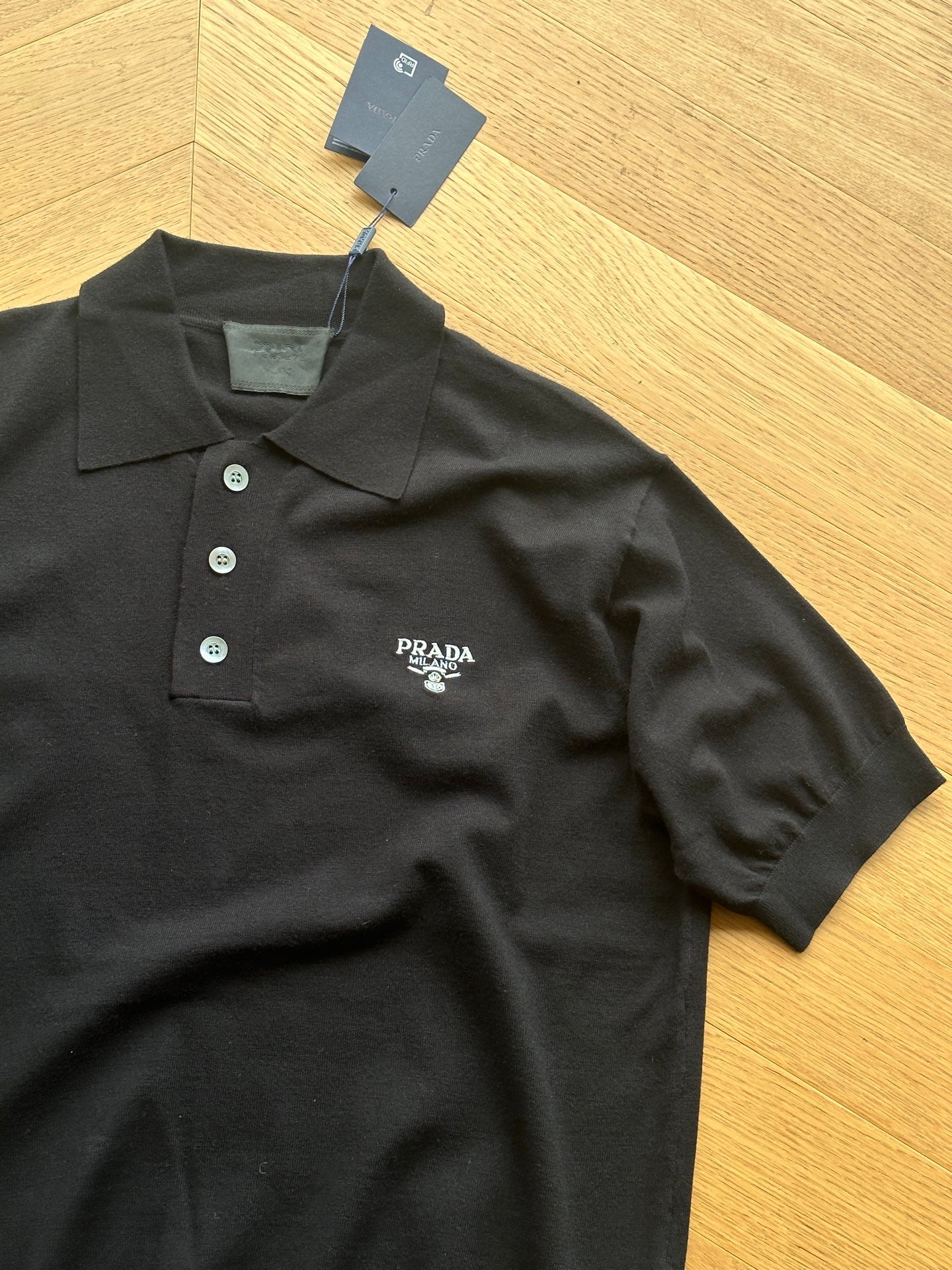 PR Knitted Embroidered Logo Polo 1825061801
