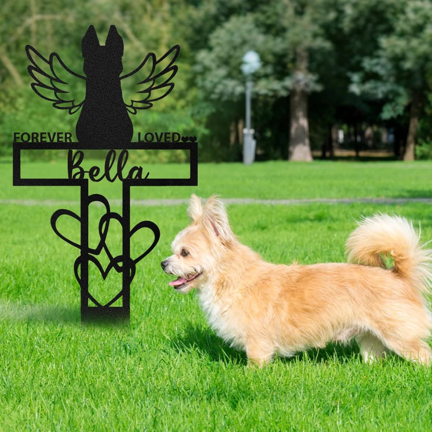 Handcrafted Iron Pet Memorial Sign - Personalized Tribute for Beloved Cats & Dogs
