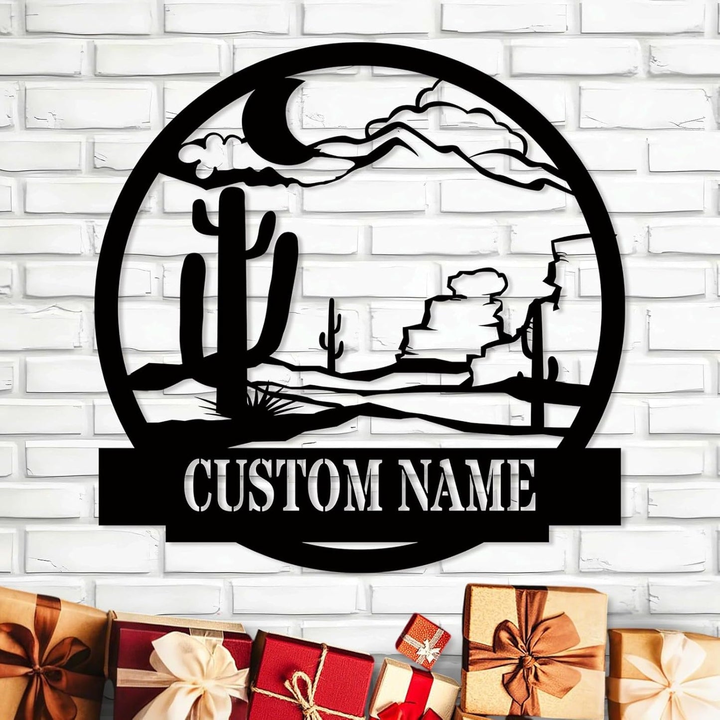 Custom Antler Metal Cabin Sign Personalized Last Name Sign Outdoor Hunter Decor Gift
