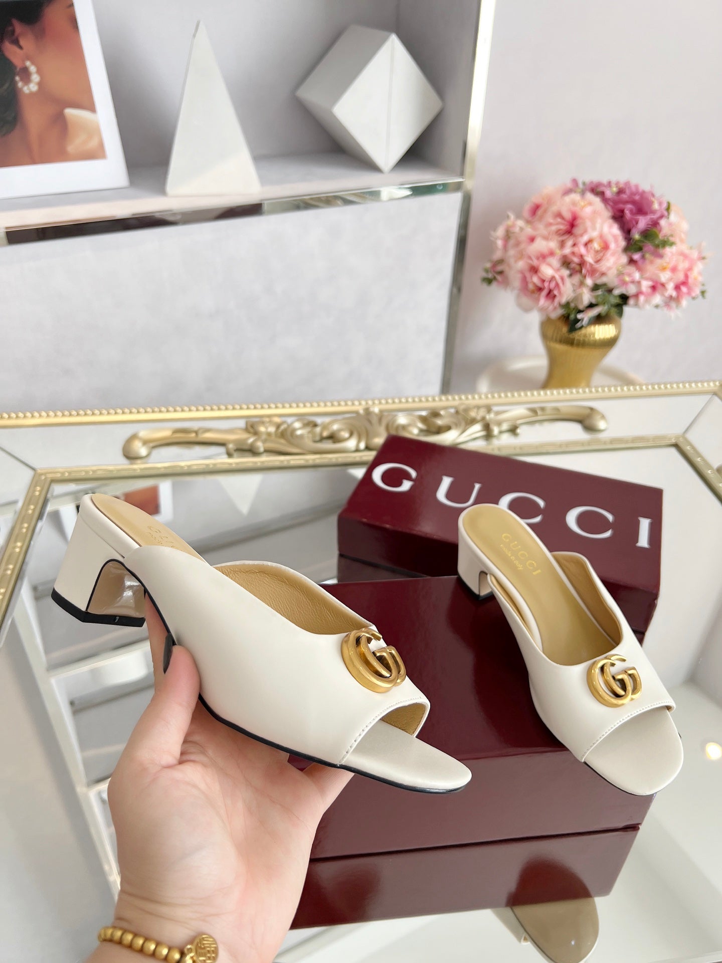 GG Chunky heel slippers 1825061302