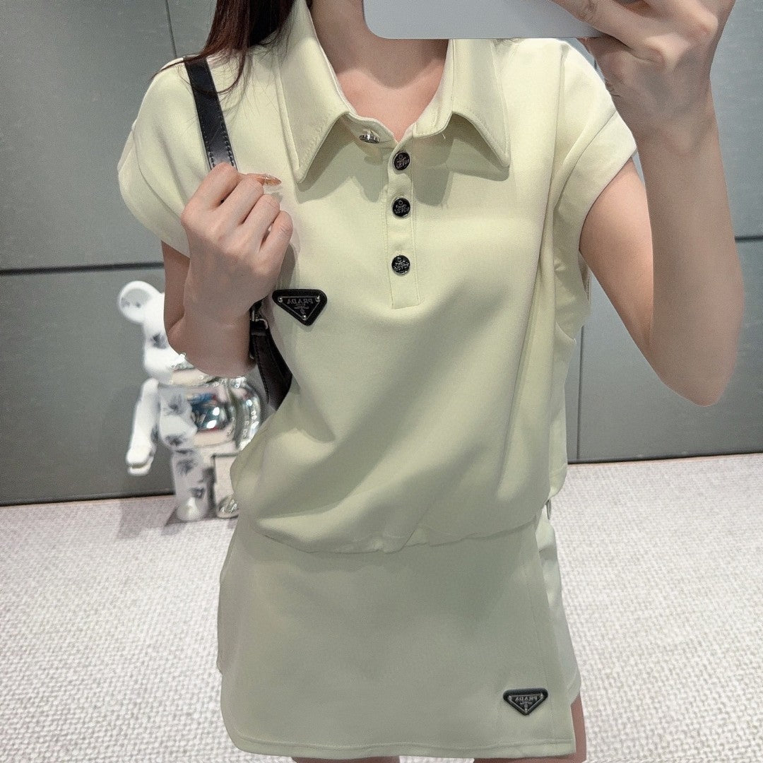 PR Sleeveless top + short skirt set 1825052009