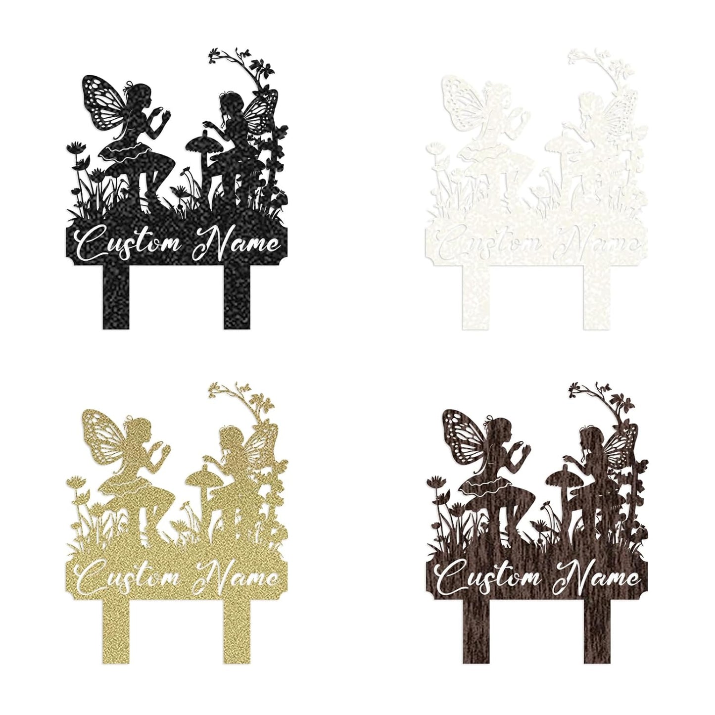 Personalized Enchanted Garden Stake - Custom Metal Sign for Outdoor Fairy Themes