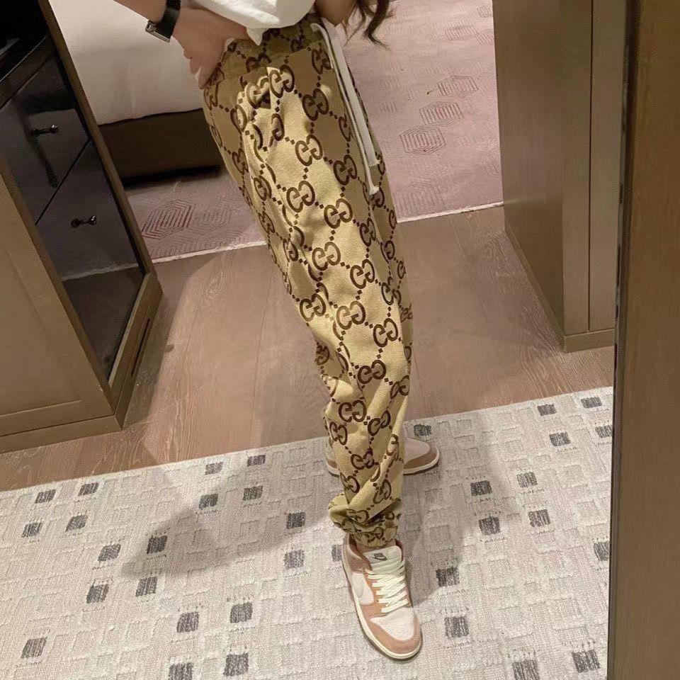 Jacquard All Over Print Casual Pants 0823121406