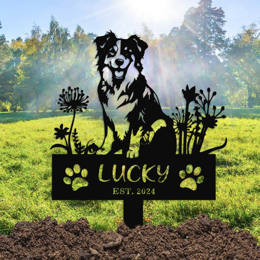 Rustic Iron Pet Memorial - Personalized Sign for Honoring Cats & Dogs