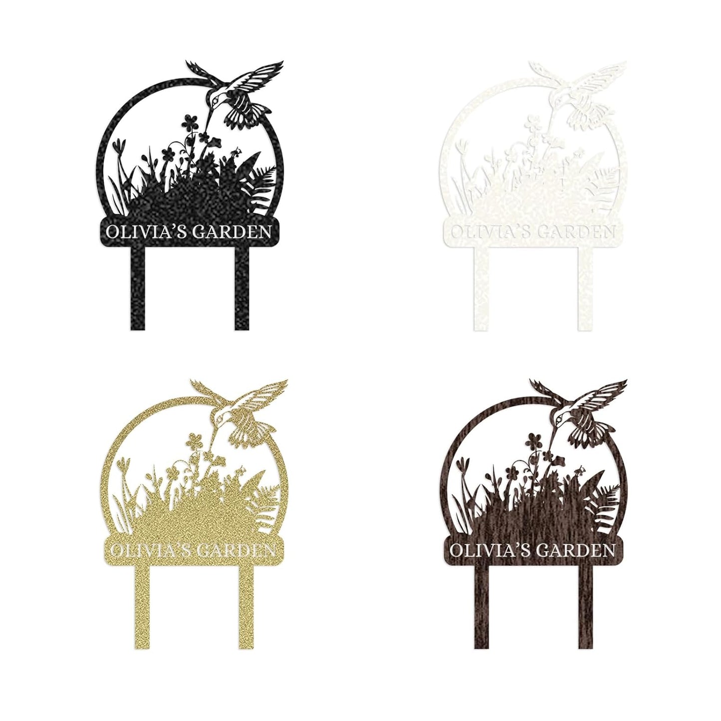 Custom Rabbit Garden Sign, Personalized Outdoor Metal Yard Sign for Gardeners or Lawn Decor
