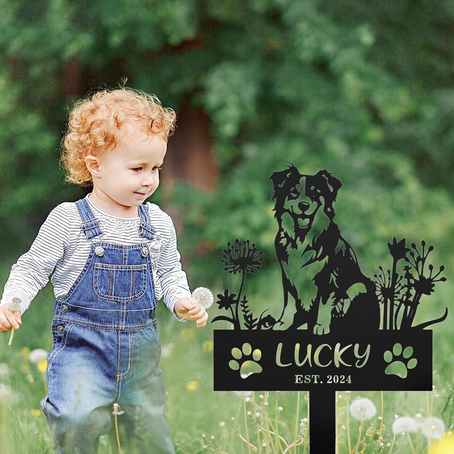 Rustic Iron Pet Memorial - Personalized Sign for Honoring Cats & Dogs