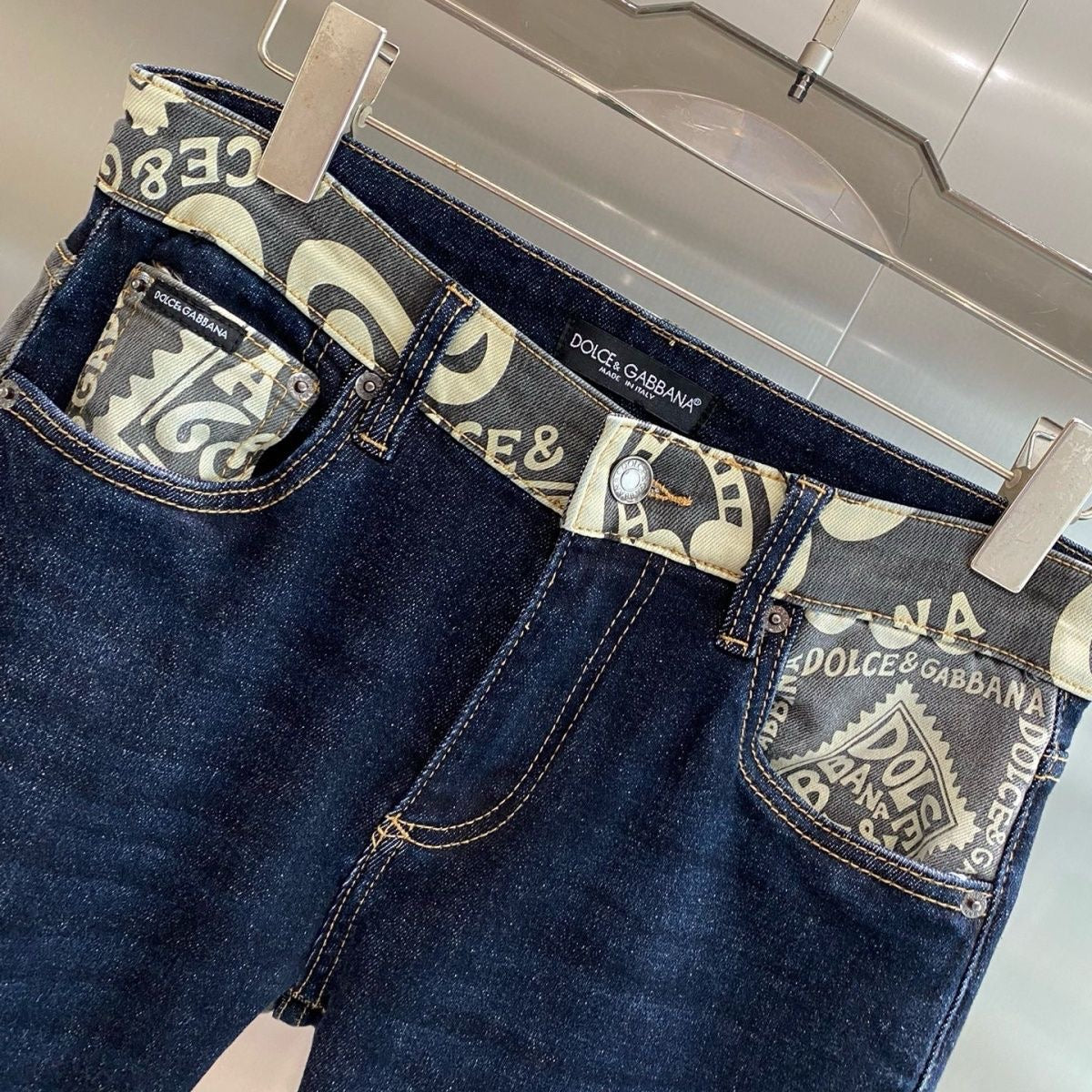 D&G HNA series exclusive pattern printed jeans 1824110701