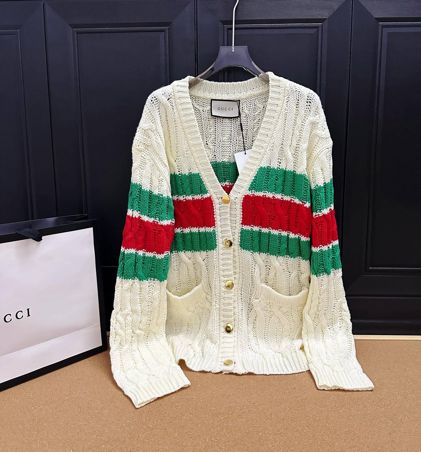 G Fashion Twist Knitted Cardigan 0723011209