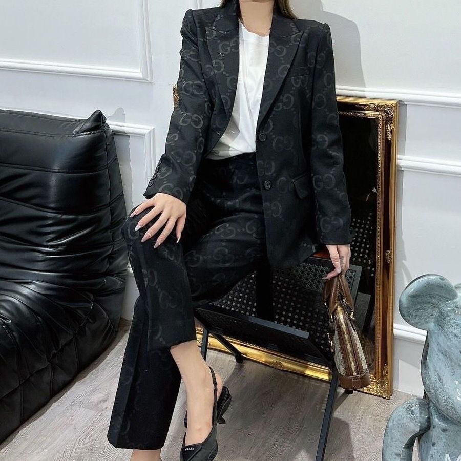 23 New G Jacquard Large Letter Suit PD0223090701