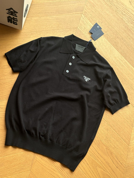PR Knitted Embroidered Logo Polo 1825061801