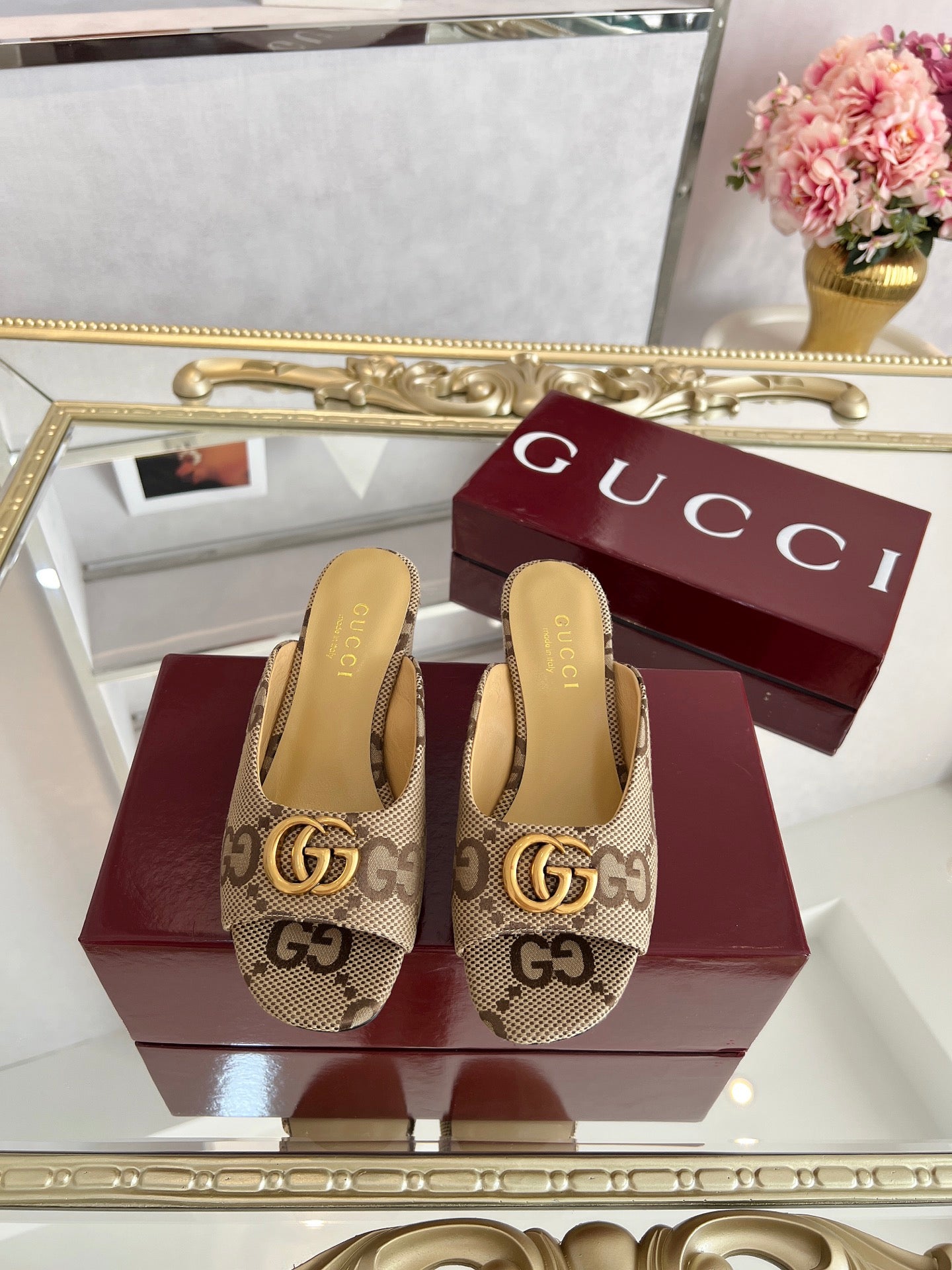 GG Chunky heel slippers 1825061302