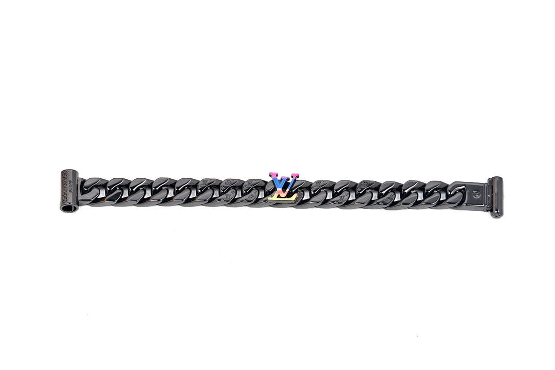 Black Metal Cuban Bracelet XC0823101601