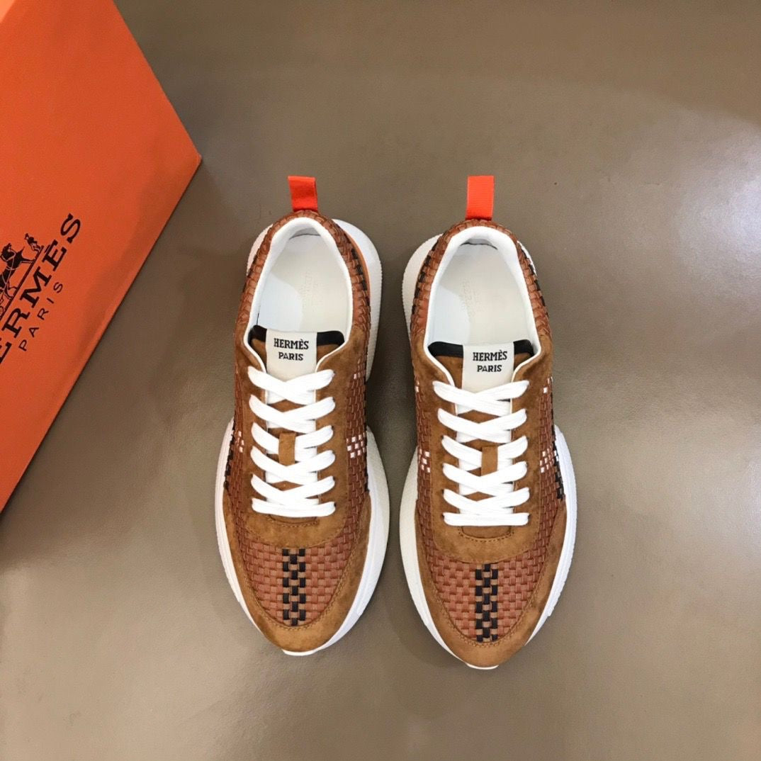 H woven leather sneakers 1824052702