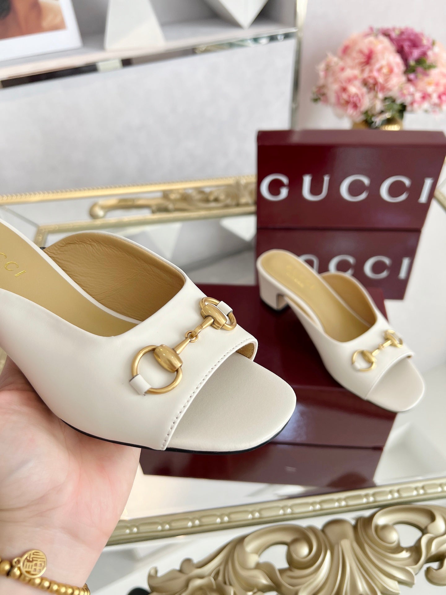 GG Chunky heel slippers 1825061302