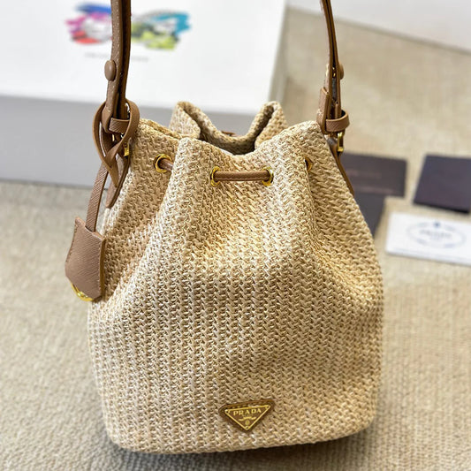 Fashion woven versatile bucket bag 1024032227