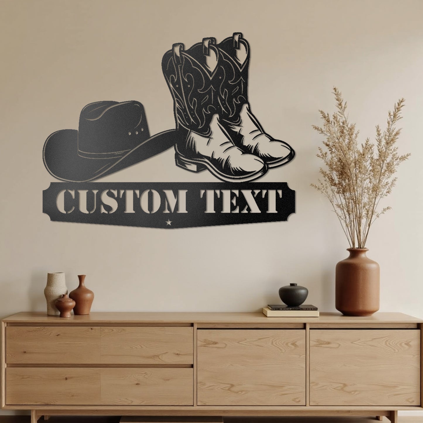 Personalized Cowboy Metal Sign, Western Wall Decor, Rustic Cowboy Riding Wall Art, Metal Outdoor Wall Art,  Rustic Country Western Decor for Bedroom Living Room Bathroom, Customized Gifts Color08