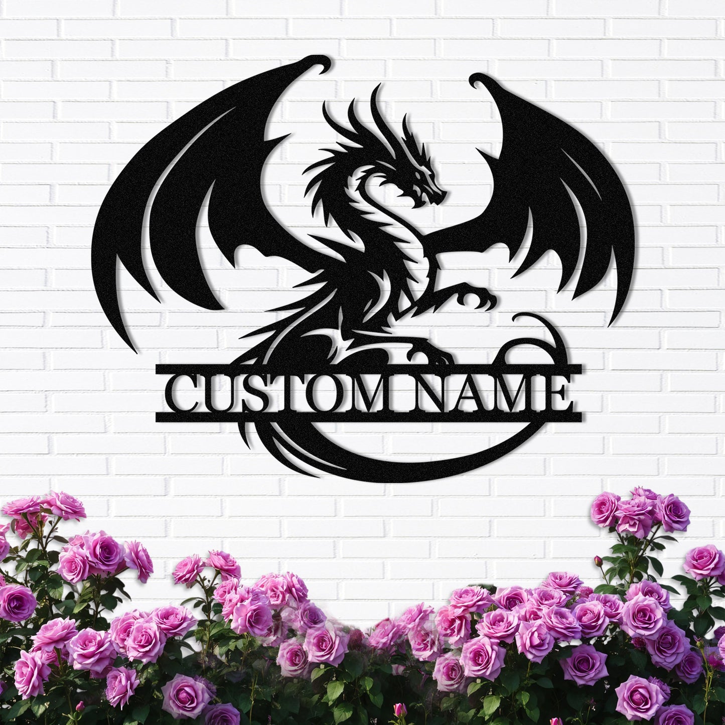 Custom Garden Stake Metal Sign, Personalized Floral Name Plaque with Birds and Butterflies, Outdoor Yard Decor for Gardeners