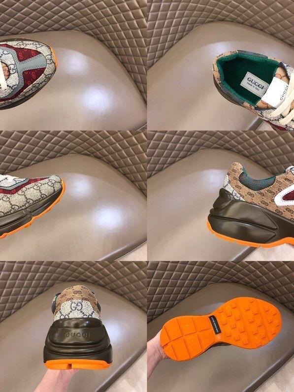 Brown platform sneakers