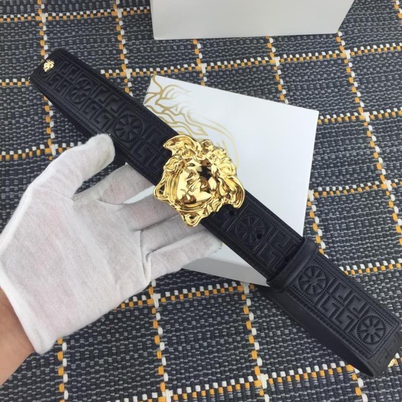 New style cowhide Medusa rivet belt 1824011002