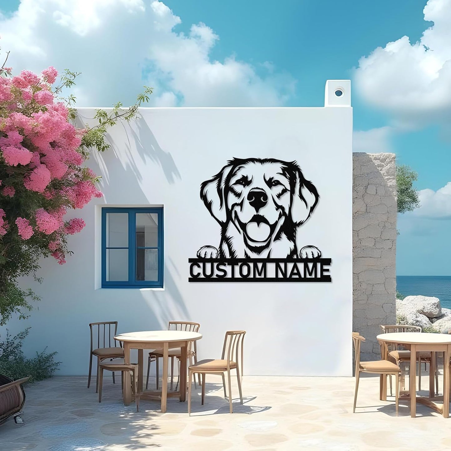 Custom Dog Iron Sign - Personalized Metal Wall Decor for Pet Lovers & Home Spaces