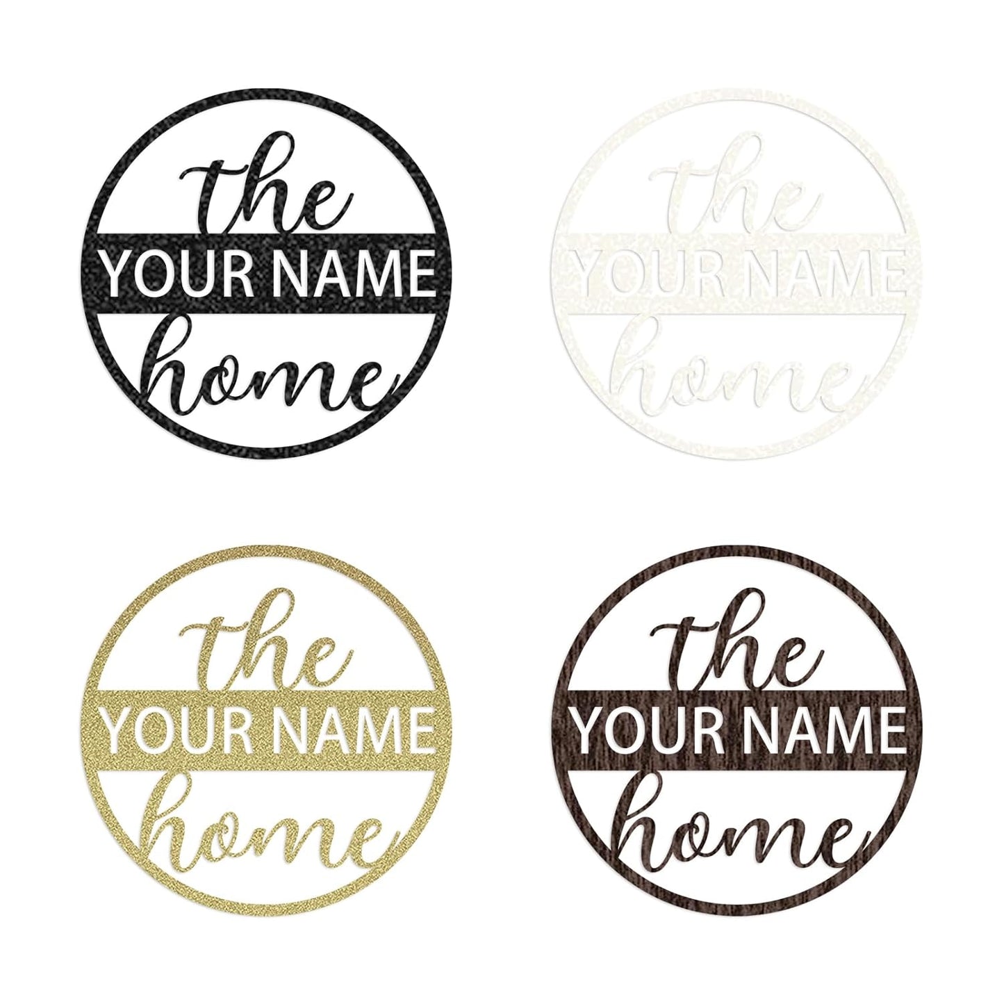 Custom Outdoor Family Name Metal Sign Front Porch Wall Decor for Wedding Housewarming Anniversary